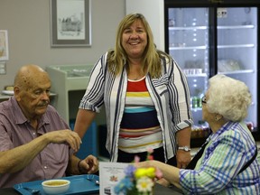 Janice Monfries (middle) is the Executive Director of the Westend Seniors Activity Centre