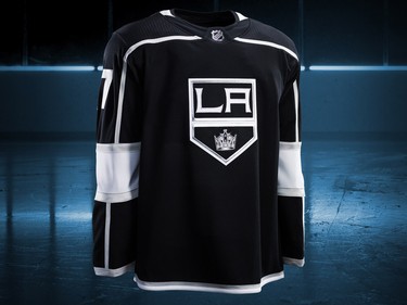 Los Angeles Kings home jersey design by Adidas for the 2017-18 NHL season.