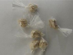More than 150 grams of powder fentanyl was seized by ALERT in Edmonton. Supplied photo