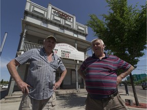 Murray Russell, left, and his younger brother Bucky have been coming to the Transit Hotel for almost 50 years. They're disappointed to hear that the old hotel will be closing at the end of June.