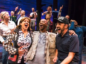 Performers are seen on stage performing in the musical Come from Away in an undated handout photo. Canadian musical Come From Away will be making several stops across the country as part of its North American tour beginning next year.