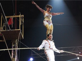 High wire act the Guerrero Duo will perform at the Royal Canadian Family Circus