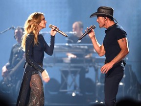 Tim McGraw and Faith Hill in concert at Rogers Place in Edmonton, June 3, 2017.