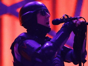 Maynard James Keenan, vocalist for the American rock band Tool, performs in concert at Rogers Place in Edmonton, Alberta on June 13, 2017. Formed in 1990, the group's line-up includes vocalist Maynard James Keenan, guitarist Adam Jones, bassist Justin Chancellor and drummer Danny Carey.
