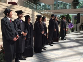 Eight young graduates from the Boyle Street Education Centre celebrated earning their high school diplomas at City Hall Friday, June 30 2017.