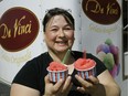Yvonne Irnich makes fresh gelato from scratch at DaVinci Gelato in St. Albert.