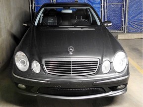 Officers from the Alberta Law Enforcement Response Team's (ALERT) Organized Drug and Gang Unit seized this 2004 Mercedes-Benz sedan from an Edmonton, Alta. home as well as $240,000 worth of cannabis products, $36,000 in cash and a Glock 22 .40-calibre handgun on June 29, 2017.