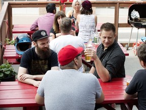 The balcony patio at Have Mercy, 8232 Gateway Blvd., in Edmonton Monday, July 10, 2017.