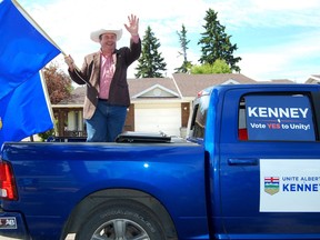 Jason Kenney at the Ponoka Stampede.