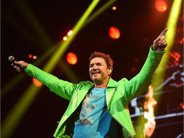 Lead singer Simon Le Bon of Duran Duran in concert at Rogers Place in Edmonton, July 10, 2017.