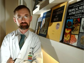 Dr. Stan Houston, seen here in a 2012 file photo, believes a new parasitic tapeworm detected in Alberta is in need of closer monitoring.