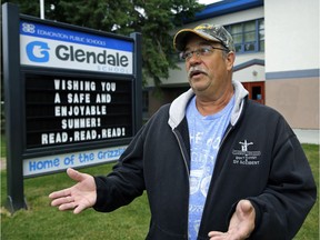 Glenwood Community League vice-president Clayton Johnson is upset the school board plans to close Glendale School although future growth is expected in the community when LRT service is installed.