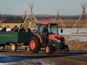 Our Lady Queen of Peace Ranch in November, 2011, during Christmas festivities.