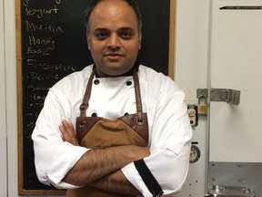 Chef Vikram Redgaonkar is the executive chef at the Highlands golf course in Edmonton. The clubhouse and patio are now open to the public for dining.