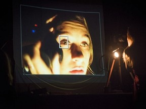 Stéphanie Morin-Robert stars in Blindside, playing during the 2017 Edmonton Fringe.