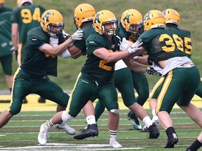 Alberta Golden Bears during football training camp at Foote Field in Edmonton, August 18, 2017. Ed Kaiser/Postmedia (Edmonton Journal story by Jason Hills)
Ed Kaiser