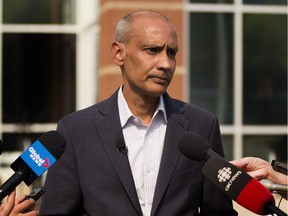 David Beharry speaks to reporters on Thursday, Aug. 31, 2017 about MacEwan University discovering it had been the victim of a phishing attack.