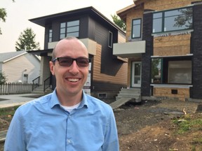 Coun. Andrew Knack built two skinny homes in West Jasper Place but has had a hard time selling them. His situation illustrates the narrow market for this more expensive infill product.