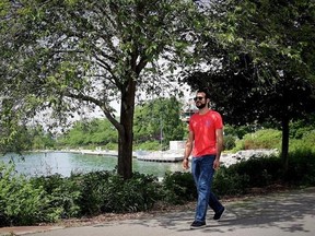 Former Guantanamo Bay prisoner Omar Khadr, 30, is seen in Mississauga, Ont., on July 6, 2017. Former Guantanamo Bay detainee Omar Khadr returns to court this week to ask that his bail conditions be eased, including allowing him unfettered contact with his controversial older sister, more freedom to move around Canada, and unrestricted internet access. THE CANADIAN PRESS/Colin Perkel