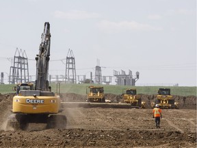 Enbridge Line 3 pipeline construction, in Hardisty, Alta., on Thursday August 3, 2017.