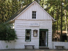 The offices of the Edmonton Bulletin, Edmonton's first newspaper, recreated at Fort Edmonton Park. The paper was founded and edited by Frank Oliver. The Fort Edmonton exhibit is just one of the many ways Oliver is honoured and remembered in Edmonton. Now, given his many racist views, some are questioning those choices. Images courtesy Fort Edmonton Park