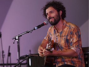 Jose Gonzalez performs during the Edmonton Folk Music Festival in Edmonton on Sunday, Aug. 13, 2017.