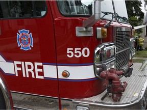 Edmonton Fire Rescue Services fire truck.