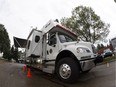 An Alberta Emergency Management Agency command vehicle is seen during a news conference on the 30th anniversary of the Black Friday tornado in Edmonton on Monday, July 31, 2017.