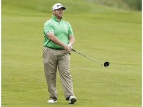 Patrick Newcomb, from Benton, KY, plays in the Syncrude Oil Country Championship at Windermere Golf and Country Club in Edmonton on Friday, August 4, 2017.