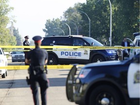 Police are investigating after an early morning incident near 118 Avenue and 54 Street in Edmonton,AB on Wednesday, Aug. 2, 2017. Ian Kucerak/Postmedia