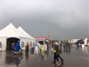 A severe thunderstom warning has been issued for the Camrose region where the Big Valley Jamboree country music festival is underway. Juris Graney