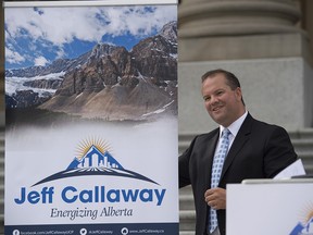 UPC leadership candidate Jeff Callaway  announced some more of his "big ideas" on the Alberta legislature steps in Edmonton on August 29, 2017.