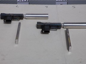 The MAC-11s were allegedly manufactured at a professional grade machinist shop, unbeknownst to the shop's owner. The MAC-11s were fully automatic, with one trigger pull resulting in the entire magazine of 30 rounds being fired in just seconds.