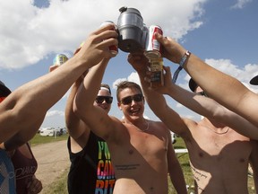 Revellers at Big Valley Jamboree near Camrose in 2014.