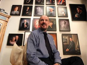 Photographer Con Boland poses for photos at his Riverdale Home in Edmonton, Alberta on Friday Jan.23, 2015.