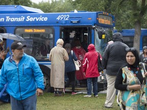 The last day of the three day Heritage Festival at Hawrelak Park in Edmonton was dampened by  rainy weather on Aug. 7, 2017.
