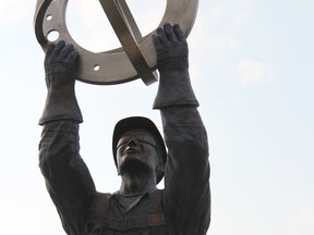 The Big Piece of the Puzzle 6.7-metre (22-foot) bronze statue at the West River's Edge Boat Launch in Fort Saskatchewan was vandalized over the August long weekend. A city staff member alerted RCMP to the vandalism on Aug. 6, 2017.