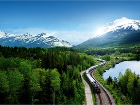The Canadian, Via Rail Canada's Toronto-to-Vancouver line. Photo supplied by Via Rail Canada.