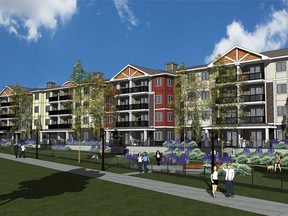 A sod-turning ceremony was held for Pine Creek Manor in Jackson Heights to celebrate what the developers are calling the first partnership of its kind in Alberta to build affordable housing.