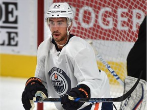 Edmonton Oilers Chris Kelly (22) during the first day of training camp at Rogers Place in Edmonton, September 15, 2017.