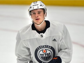 Edmonton Oilers rookie forward Kailer Yamamoto during training camp at Rogers Place in Edmonton on Sept. 15, 2017.
