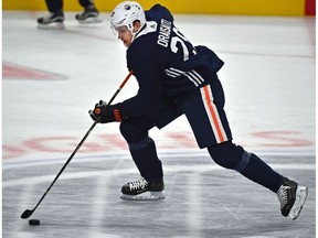 Edmonton Oilers Leon Draisaitl (29) during the first day of training camp at Rogers Place in Edmonton, September 15, 2017.