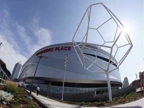 The public art piece, the Essential Tree, stands outside Rogers Place. The downtown arena is one of the drivers changing the dynamics in Ward 6.