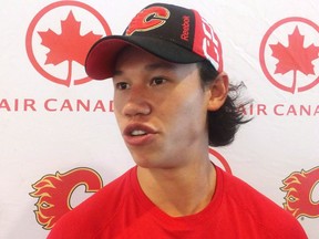 Calgary Flames prospect Spencer Foo.