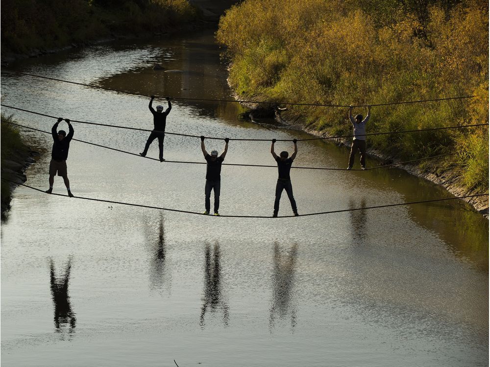 Building bridges NAIT hosts rope suspension competition Edmonton Journal