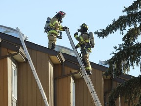 Firefighters responded to a townhouse condo fire that broke out at approximately 9:30am at 3115 119 St. in Edmonton on Friday, Sept. 29, 2017.