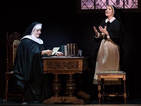 Lauren Kidwell as The Mother Abbess and Jill-Christine Wiley as Maria Rainer in Rodgers and Hammerstein's musical The Sound of Music. Photo by .jpg