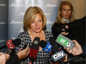 "There were some good comments, good considerations that were raised about economic impact, and so I think it's important to dig into that a little more,” Premier Rachel Notley told reporters in Calgary on Tuesday, Sept. 19, 2017.