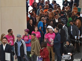 There was a lineup of candidates waiting to kick-off nomination day for the civic election in October in Edmonton, September 18, 2017.