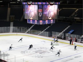 The Regina Pats practised at the Brandt Centre on Thursday in their final tuneup for Friday's season-opener in Brandon.